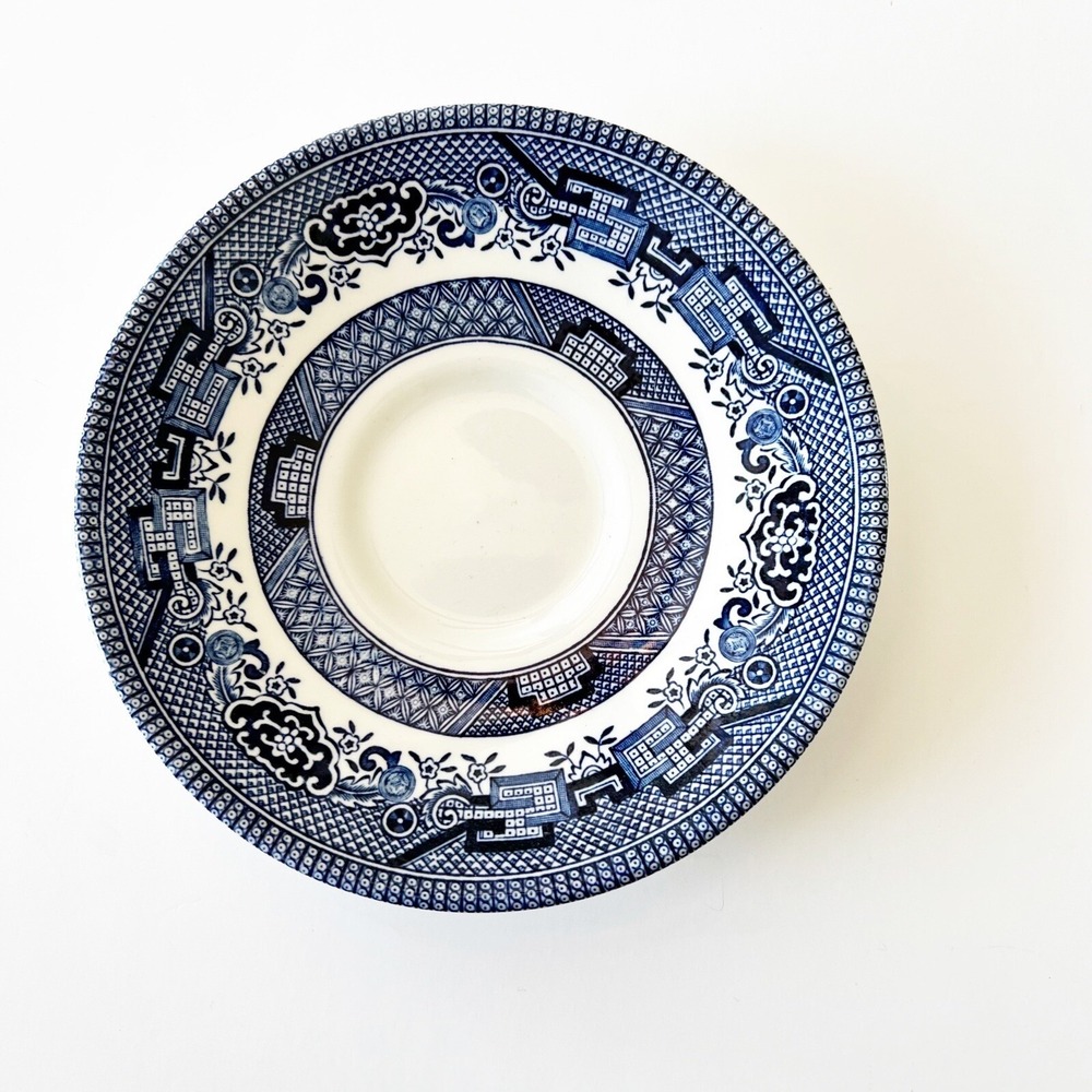 Churchill England 5.5" Blue Willow Saucer Replacement Plate Tea British Pottery